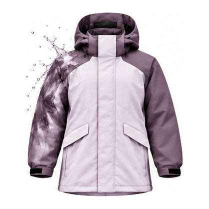 Storm Shell — Husky, Dusk Mauve — print revealed by water