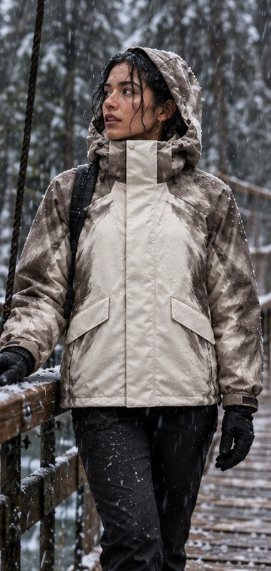 Storm Shell — Husky, Sand Husky — worn outdoors