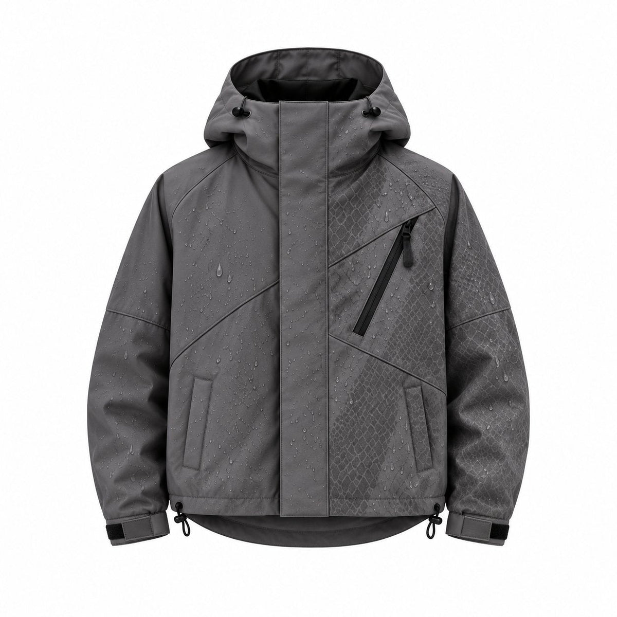 Storm Shell — Python 2, Charcoal — wet, print revealed