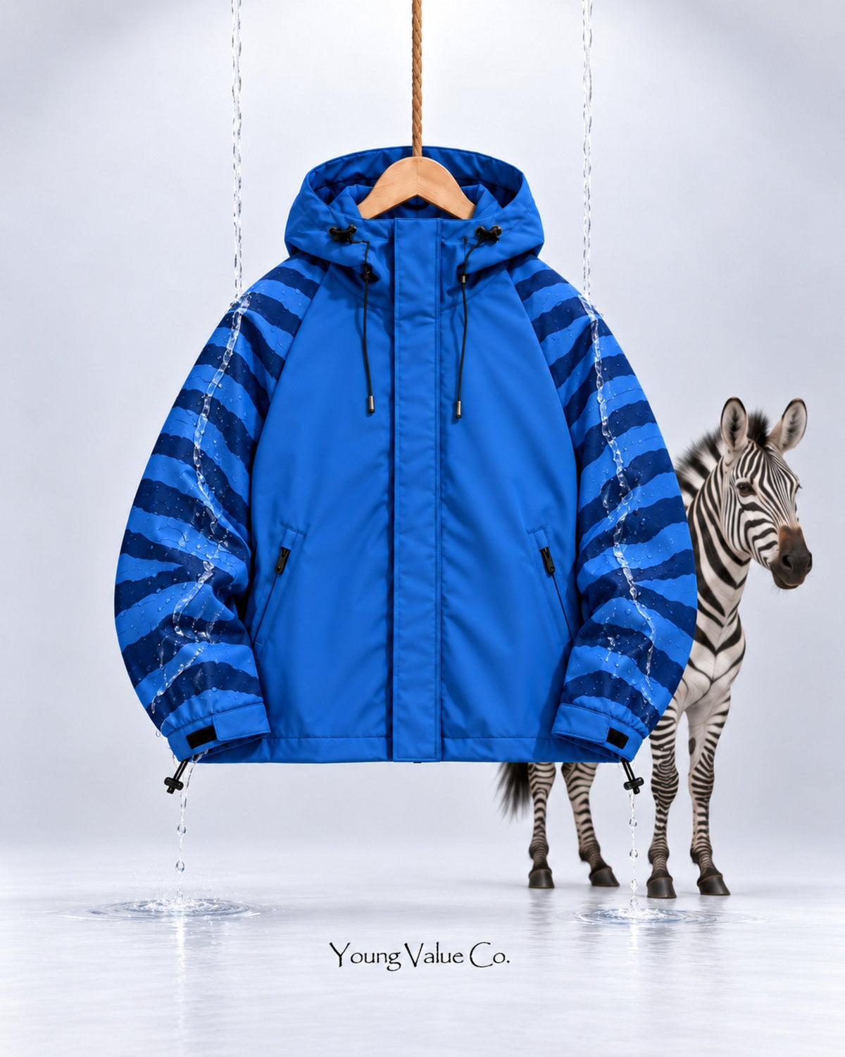 Storm Shell Zebra — Blue — in water, with the zebra (post 81)