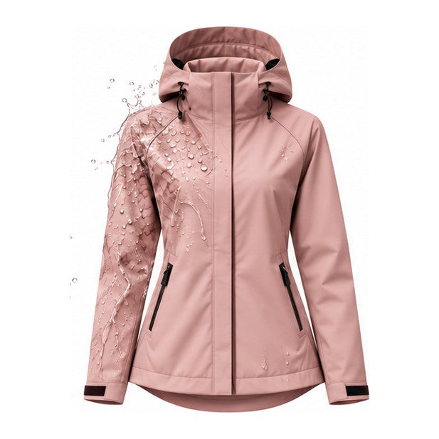 Storm Shell — Python, Blush Rose — print revealed by water