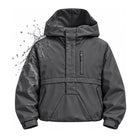 Storm Anorak — Silver Coon Winter, Winter Charcoal — print revealed by water