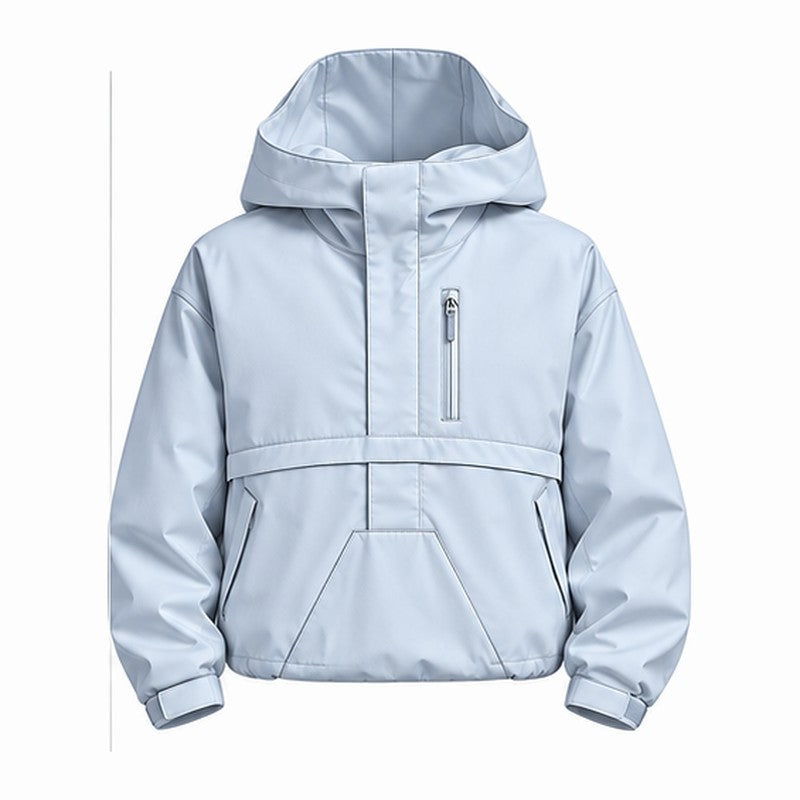 Storm Anorak — Silver Coon Winter, Ice Blue — dry