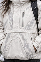 Storm Anorak — Silver Coon Winter, Frost Ivory — worn outdoors