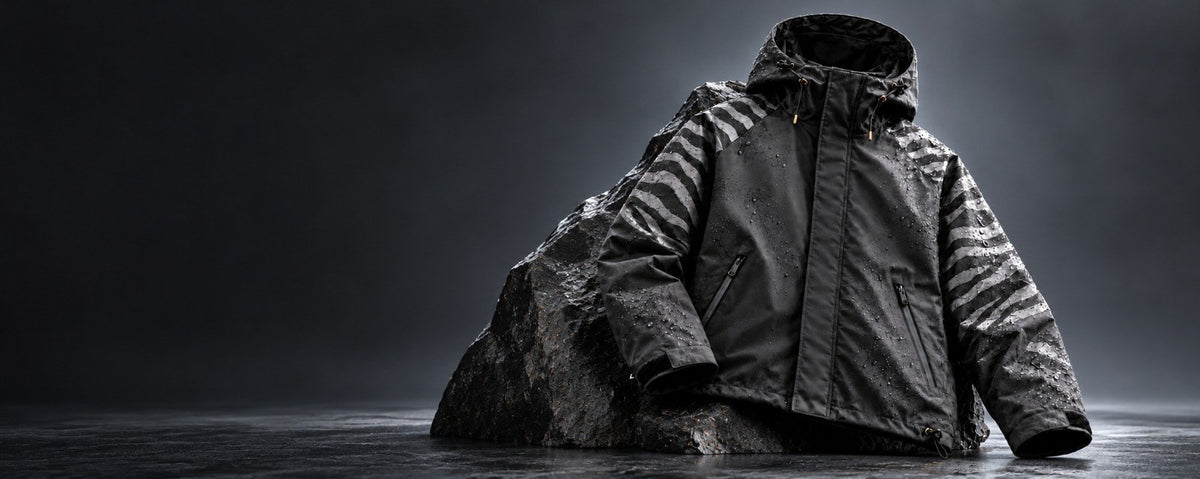 Young Value Co. Storm Shell — out in the rain