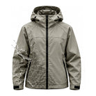 Storm Shell — Crocodile, Sage Gray — print revealed by water