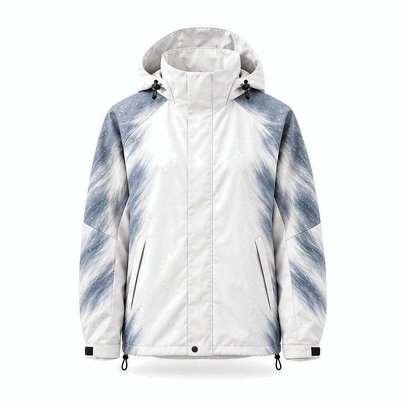 Storm Shell — Fox, Arctic Fox — wet, print revealed