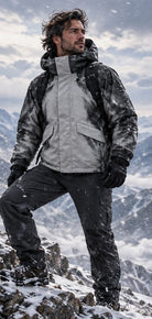 Storm Shell — Husky, Arctic Charcoal — worn outdoors