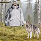 Storm Shell — Husky, Snow Silver — worn outdoors