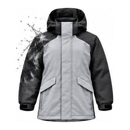 Storm Shell — Husky, Arctic Charcoal — print revealed by water