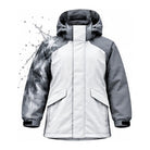 Storm Shell — Husky, Snow Silver — print revealed by water