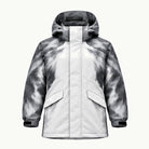 Storm Shell — Husky, Snow Silver — wet, print revealed