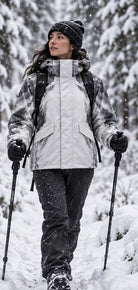 Storm Shell — Husky, Snow Silver — worn outdoors