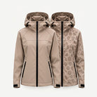 Storm Shell — Leopard, Latte — dry and wet