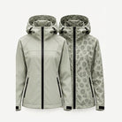 Storm Shell — Leopard, Sage — dry and wet