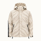 Storm Shell — Lion, Ivory Cream — wet, print revealed