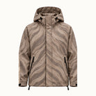 Storm Shell — Lion, Soft Taupe — wet, print revealed
