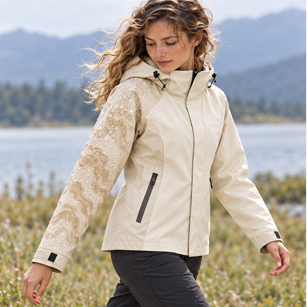 Storm Shell — Maine Coon, Cream — worn outdoors