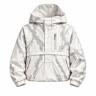 Storm Shell — Winter Anorak, Frost Ivory — wet, print revealed