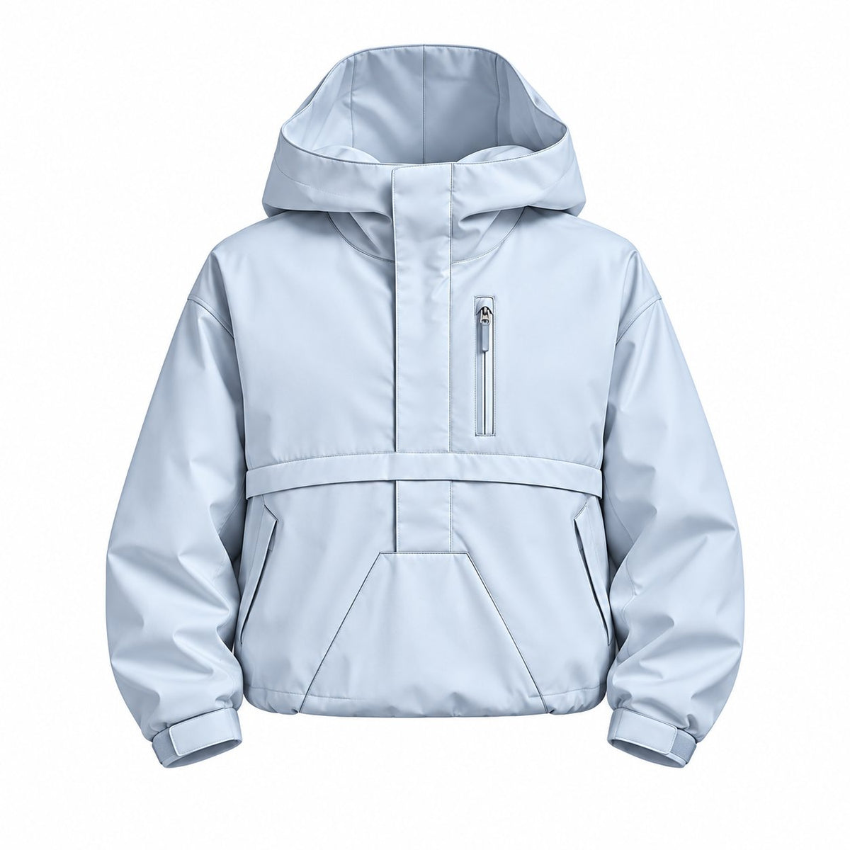 Storm Shell — Winter Anorak, Ice Blue — dry