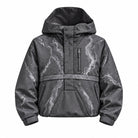 Storm Shell — Winter Anorak, Winter Charcoal — wet, print revealed