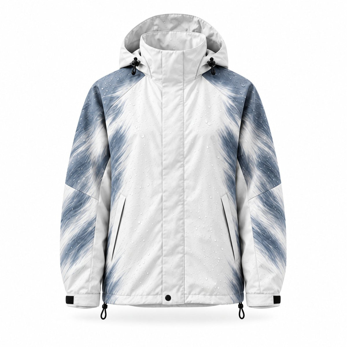 Storm Shell — Fox, Arctic Fox — wet, print revealed