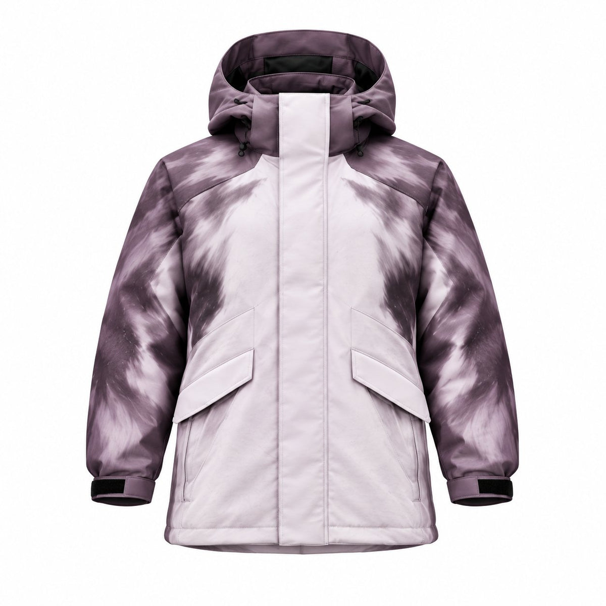 Storm Shell — Husky, Dusk Mauve — wet, print revealed