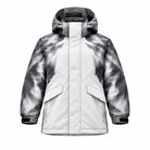 Storm Shell — Husky, Snow Silver — wet, print revealed