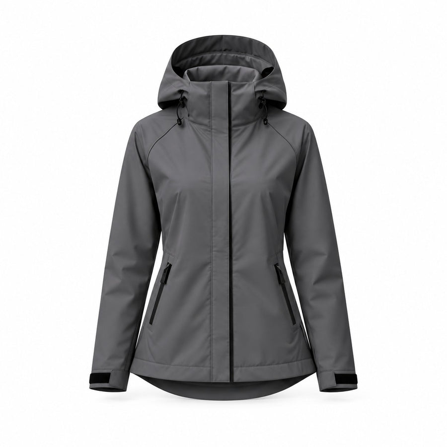 Storm Shell — Leopard, Charcoal — dry