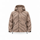 Storm Shell — Lion, Soft Taupe — wet, print revealed