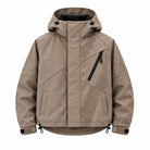 Storm Shell — Python 2, Warm Taupe — wet, print revealed