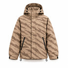 Storm Shell — Tiger, Sand — wet, print revealed
