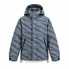 Storm Shell — Tiger, Slate — wet, print revealed