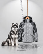 Storm Shell Husky — Arctic Charcoal — in water, with the husky (post 46)