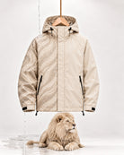 Storm Shell Lion — Ivory Cream — in water, with the lion (post 71)