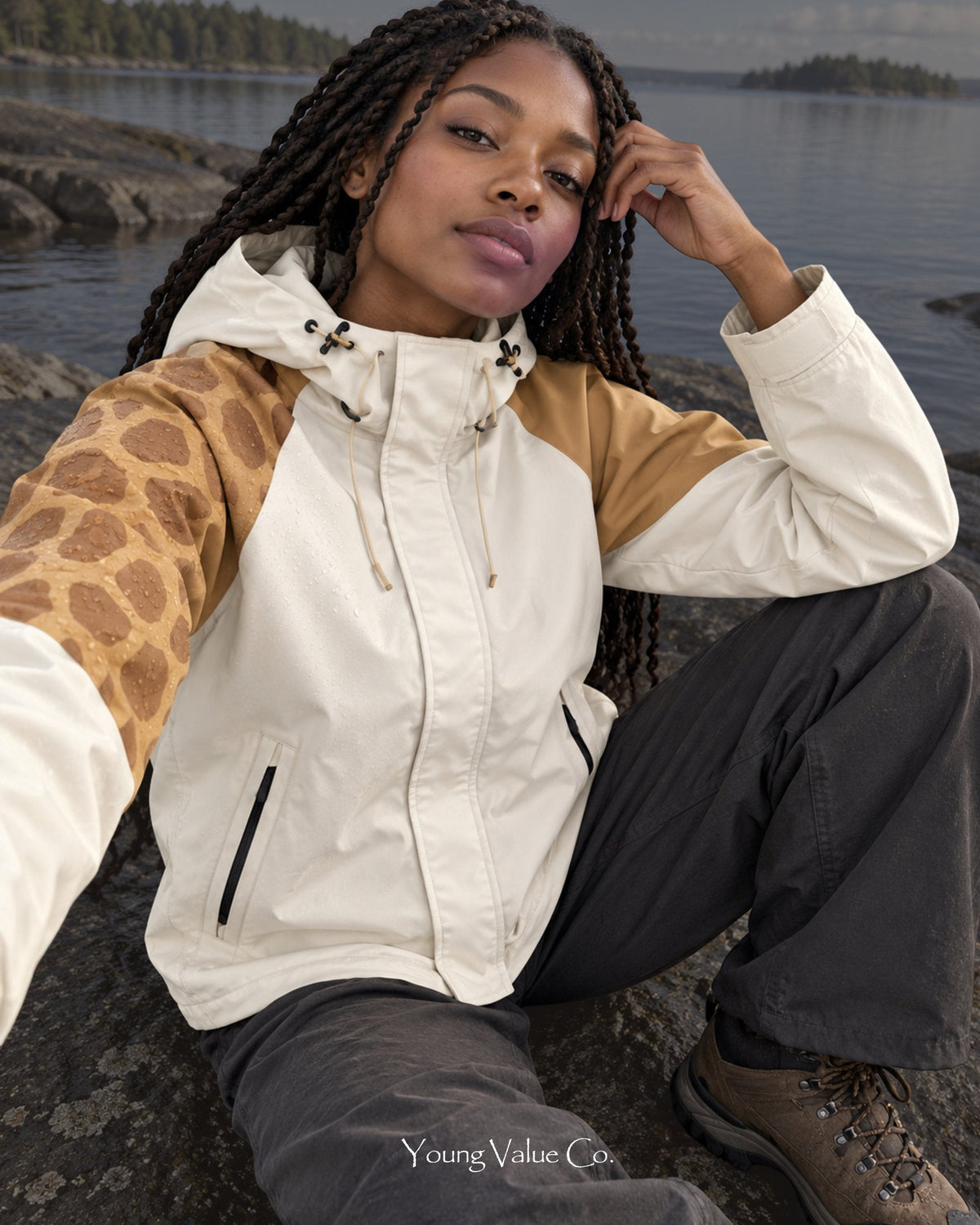 Storm Shell Giraffe — Ivory Camel — lifestyle (post 97)