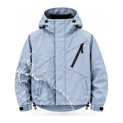 Storm Shell — Python 2, Powder Blue — print revealed by water