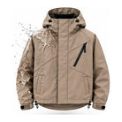 Storm Shell — Python 2, Warm Taupe — print revealed by water