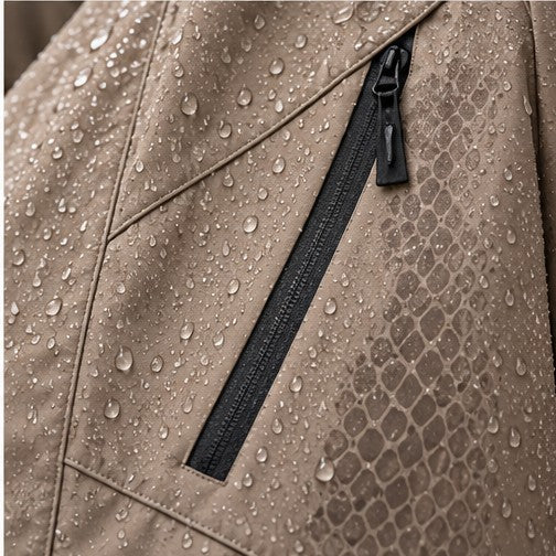 Storm Shell — Python 2, Warm Taupe — worn outdoors