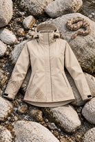 Storm Shell — Python, Ivory Sand — worn outdoors