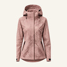 Storm Shell — Python, Blush Rose — wet, print revealed