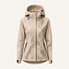 Storm Shell — Python, Ivory Sand — wet, print revealed