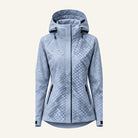 Storm Shell — Python, Powder Blue — wet, print revealed