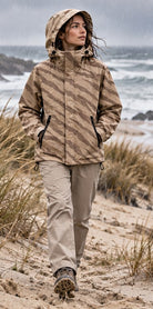 Storm Shell — Tiger, Sand — worn outdoors