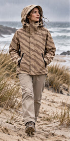 Storm Shell — Tiger, Sand — worn outdoors