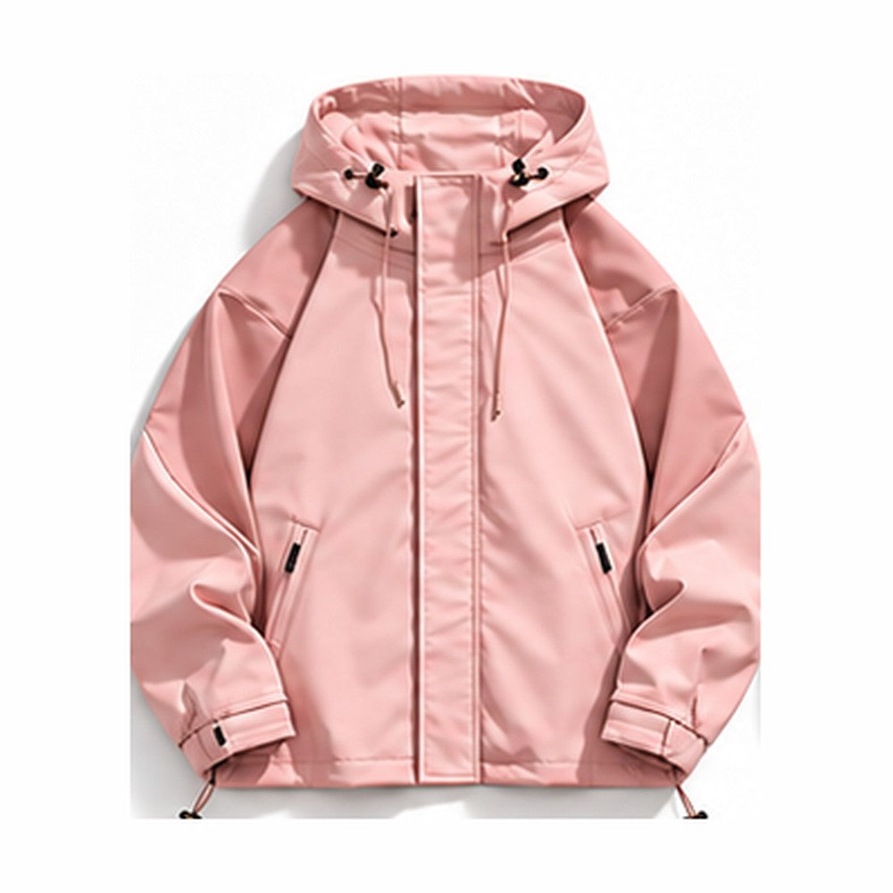 Storm Shell — Zebra, Pink — print revealed by water